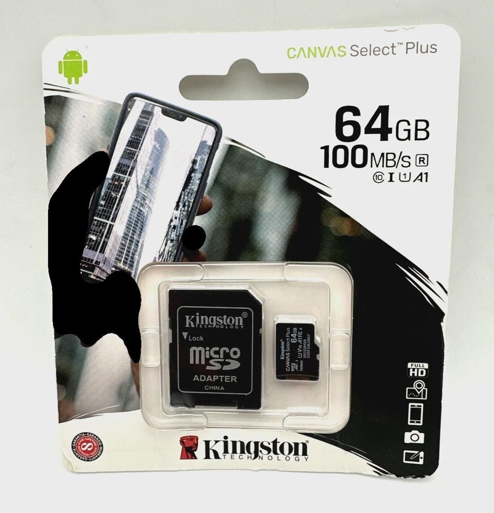 Kingston 64GB Canvas Select Plus microSDXC Card