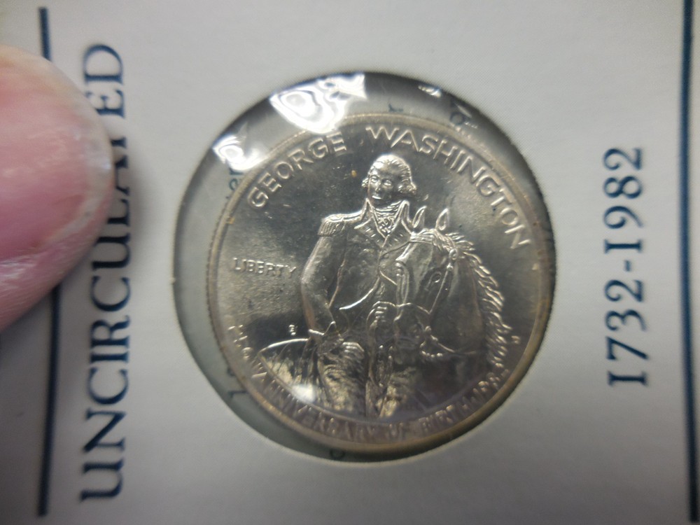 1982-D George Washington Commemorative Silver Half Dollar 90% Sealed Mint