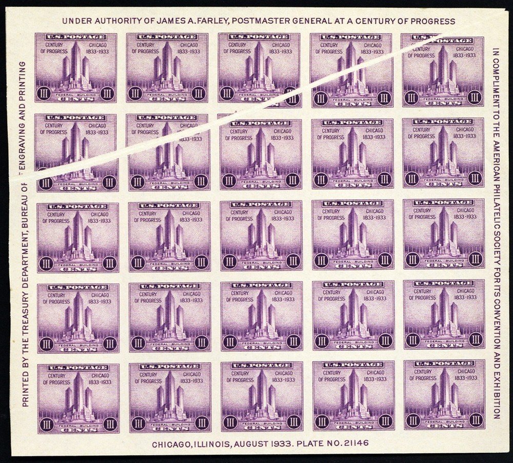 733, Remarkable Pre Printing Paper Fold Error * WoW * Stuart Katz