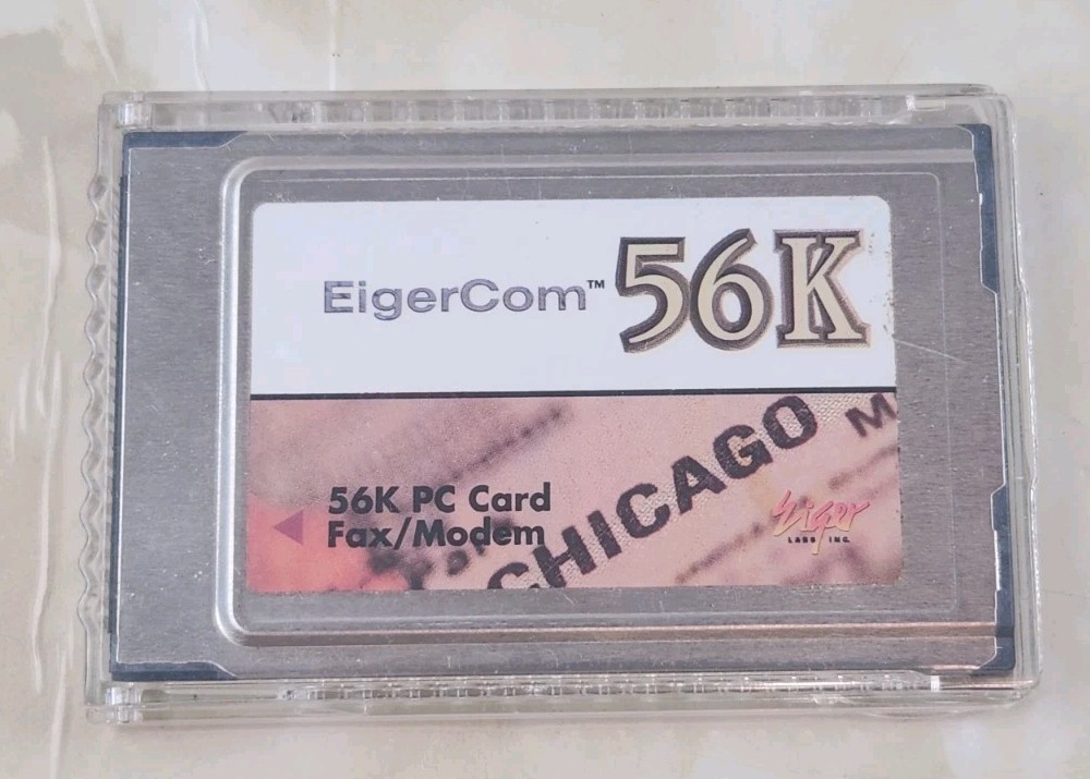 EigerCom 56K PC Card Fax/Modem