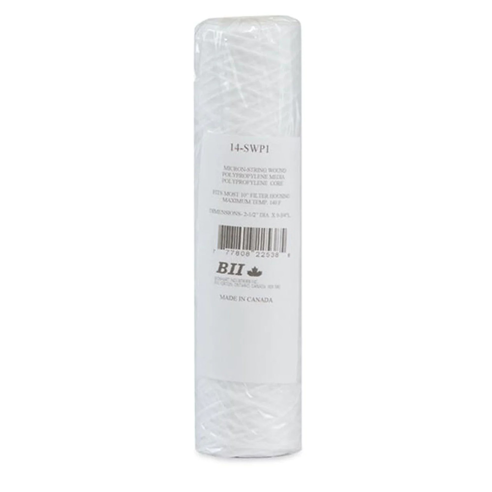 10" String Wound Water Filter Replacement Cartridge | FDA Grade Potable Water &