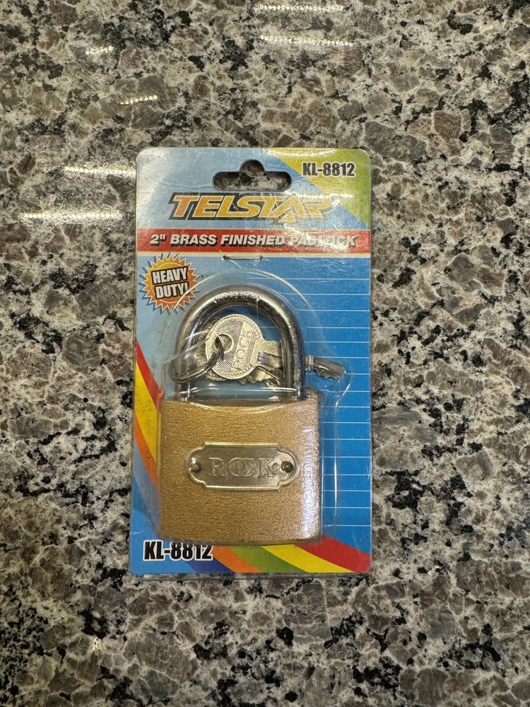 Heavy Duty 2" Brass Padlock 2 Keys 50mm
