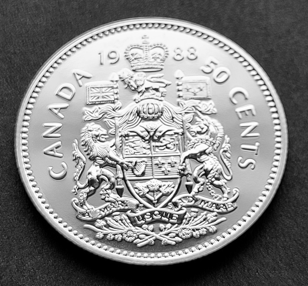 *** CANADA  50  CENTS  1988  ***  SPECIMEN  ***