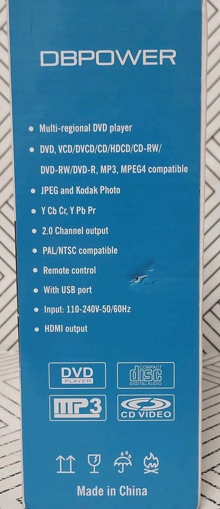 🥥 DBPOWER ZC-01 Home DVD/CD Player🆕️ AS SHOWN👇