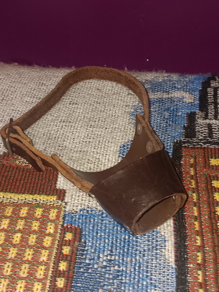 Stockyard Small Leather Dog Muzzle