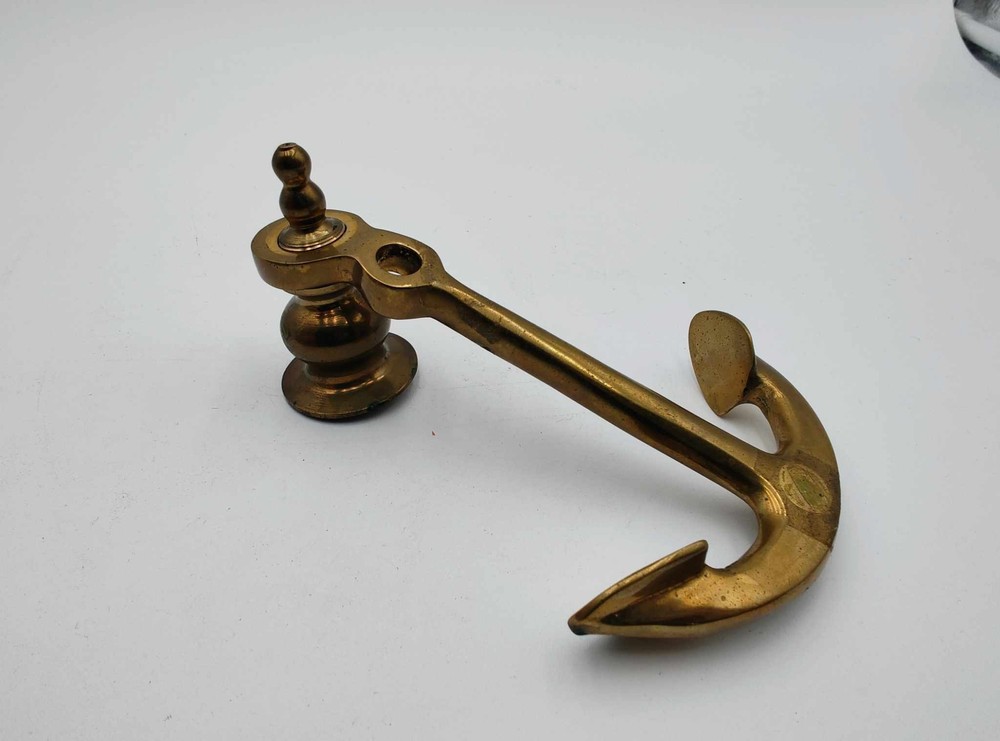 Solid Brass Anchor Candle Snuffer - Nautical Boat Ship