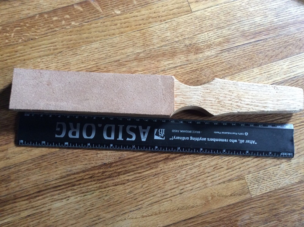 Leather Strop for Razor & Knife Sharpening + Compound