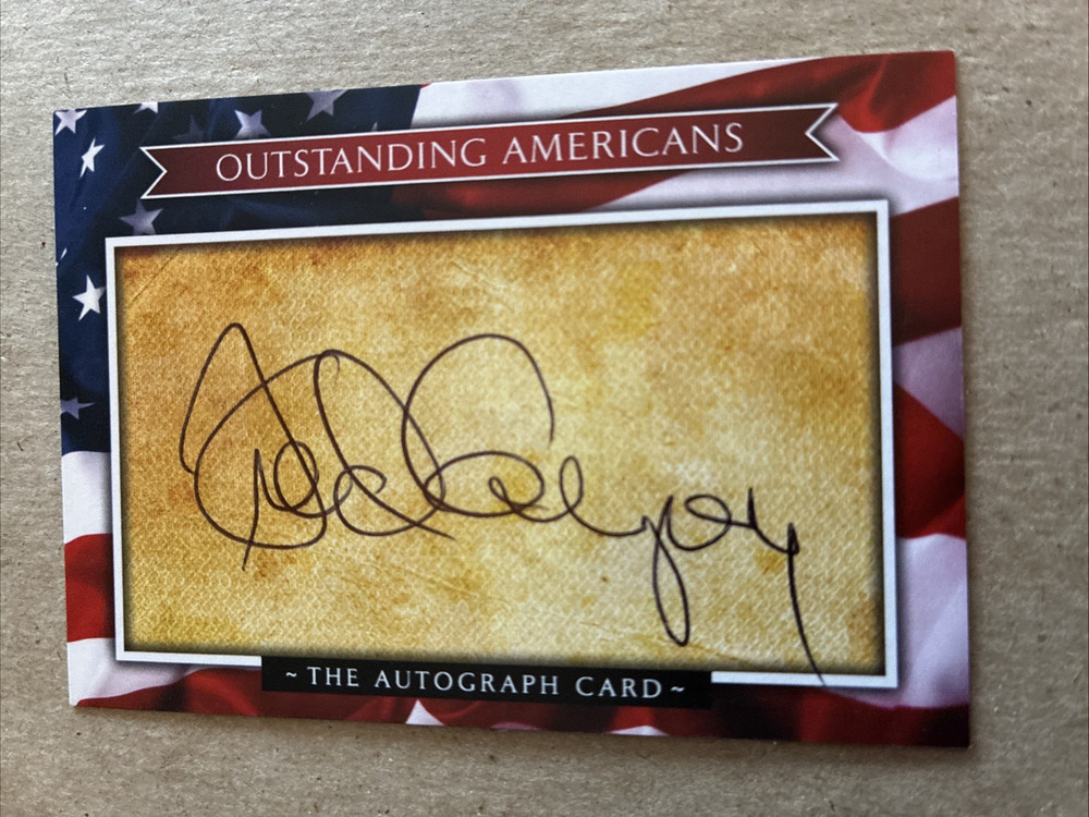 Fred Gregory Authentic Autographed NASA Astronaut Outstanding Americans Card