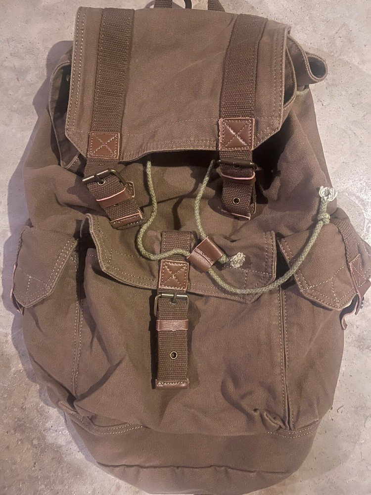 Gootium Thick Canvas Cinch Rucksack Backpack