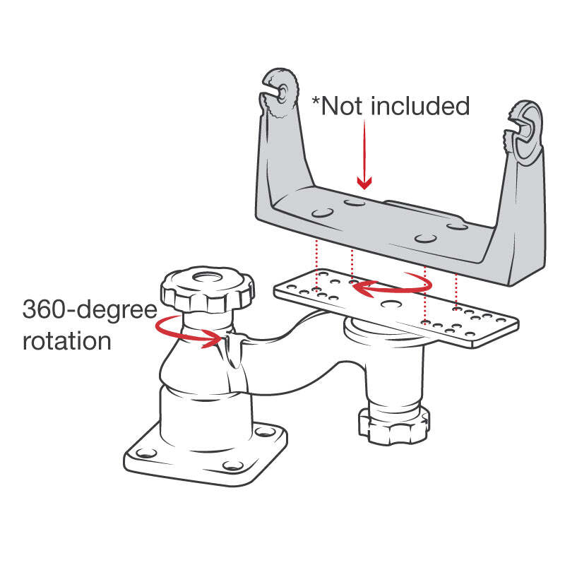 RAM-109HU RAM Horizontal 6" Swing Arm Mount for Fishfin...