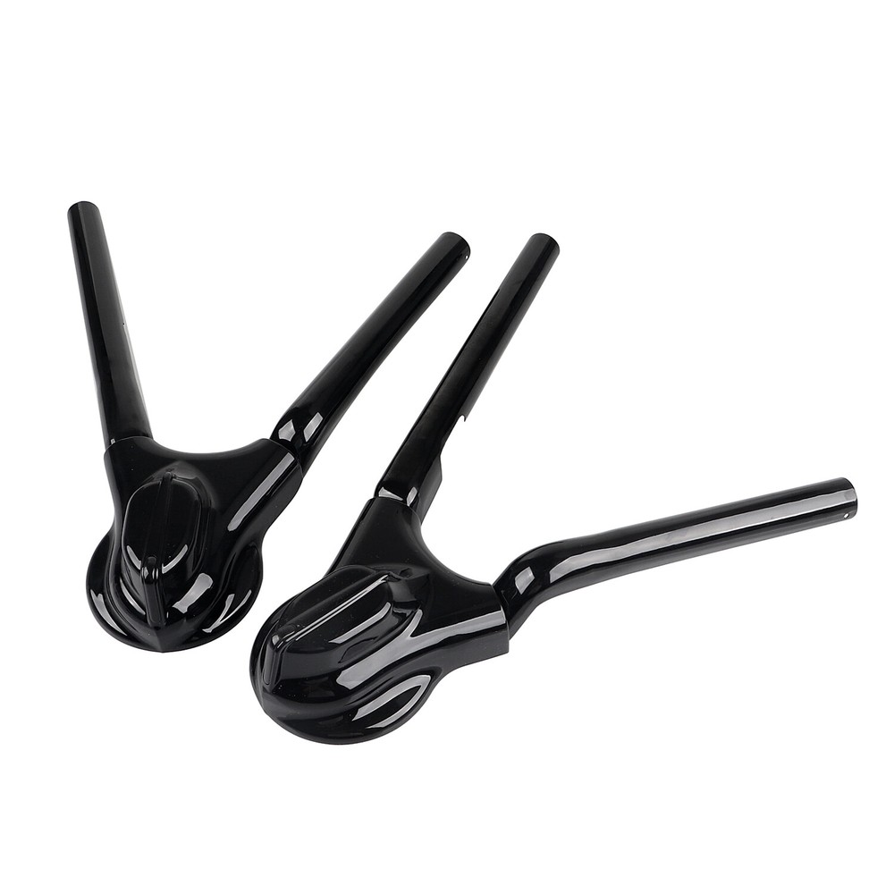 Gloss Black ABS Rear Phantom Swingarm Axle Covers For Harley Night Train Fat Boy
