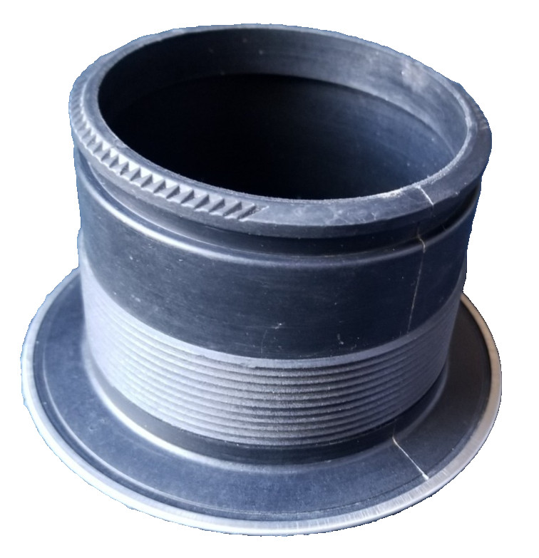 Garbage Disposal Flange threaded ABS with chrome ring, New