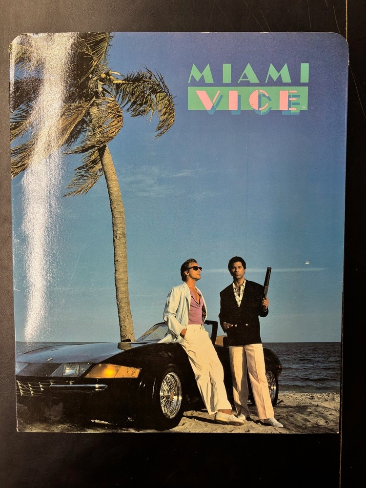 Miami Vice Stationery Folder Blue