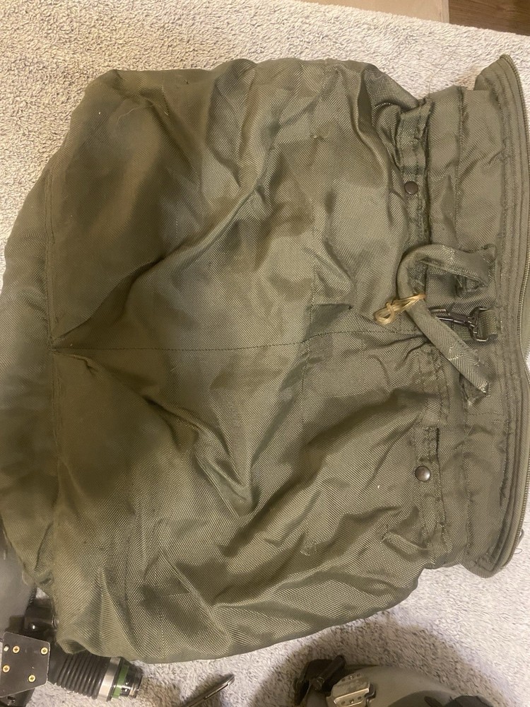 Gentex USAF Fighter Pilot Flight Helmet David Clark Comms Visor Oxygen Mask