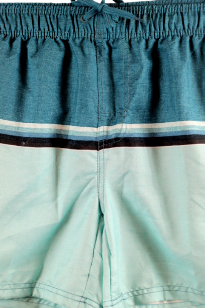 Burnside Blue Men's Board Shorts Pull On Elastic Waist Drawstring Small 014