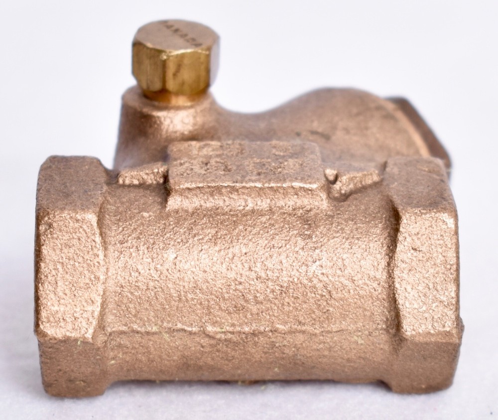 C 1/2" Swing Check Y Pattern Valve Bronze 200 CWP