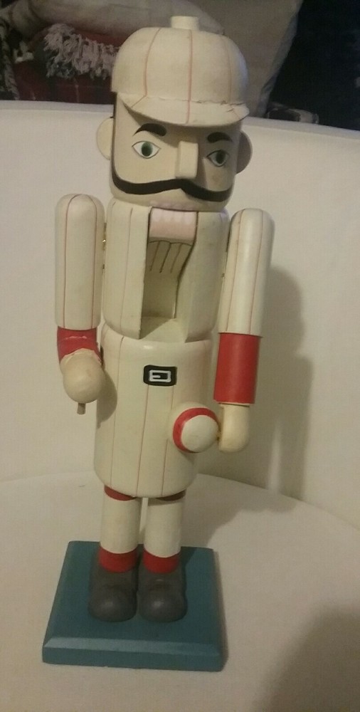 Vintage Baseball Player Nutcracker