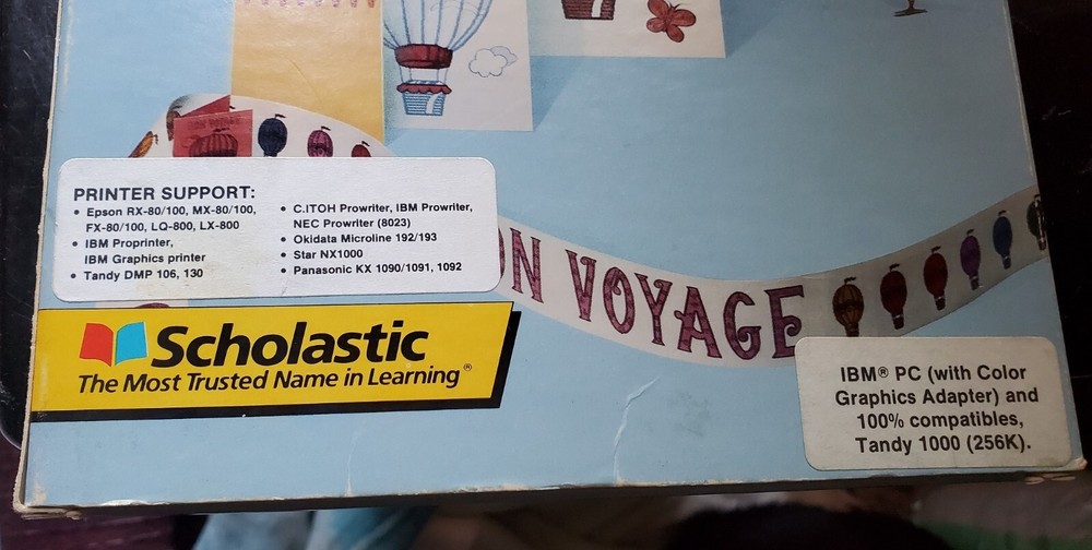 Super Print computer program Scholastic version 1988 all discs and manual