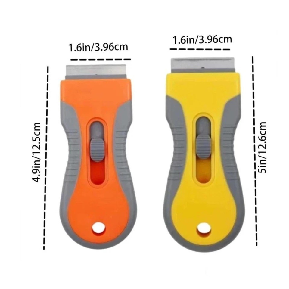 Razor Scraper Tools with 10 Blades Multipurpose Removal Two Tone Cleaning Tools