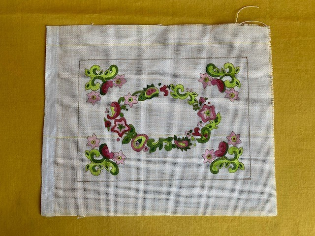 Floral Needlepoint canvas - very pretty!