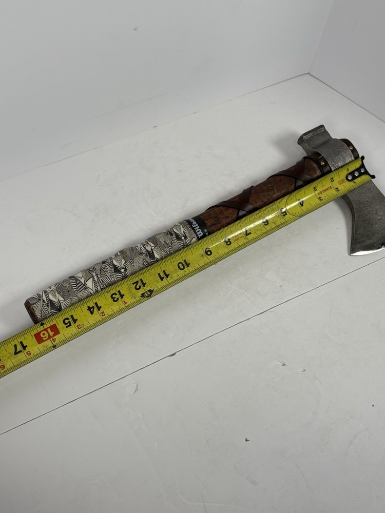 NedFoss 16 inch Viking Tomahawk Axe Sharp Bearded Axe Handle Loose