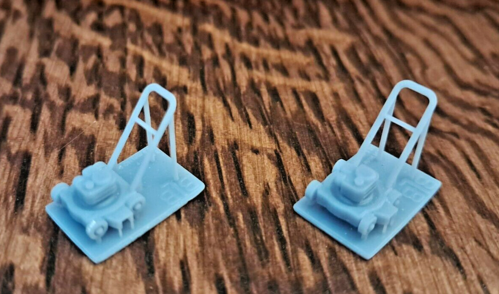HO Push Mower-Set of 4 - 3D Printed