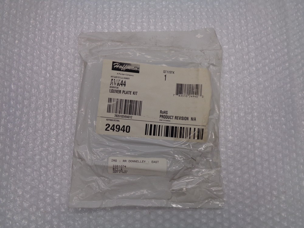HOFFMAN AVK44 LOUVER PLATE KIT NSMP