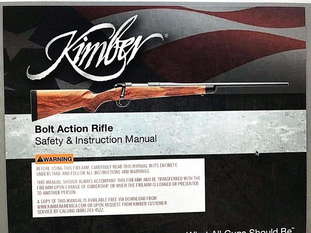 KIMBER OWNER'S MANUALS DAEWOO RIFLES SEE DROP DOWN MENU FOR MORE