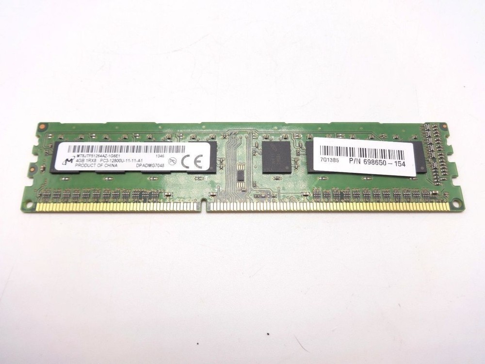 HP 698650-154 4GB 1RX8 PC3L 12800U Memory Module