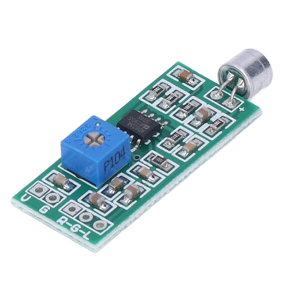 Microphone Pickup Module Dual Channel Output Adjustable Gain Amplifier Board For