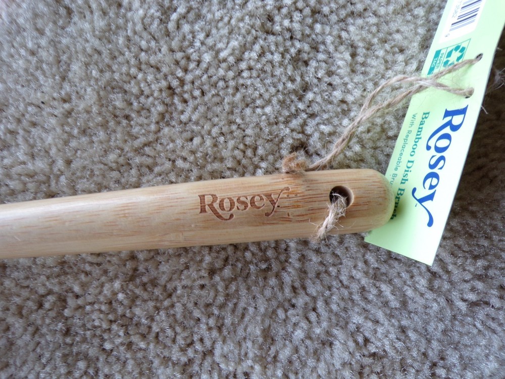 Rosey Bamboo Dish Brush @d8