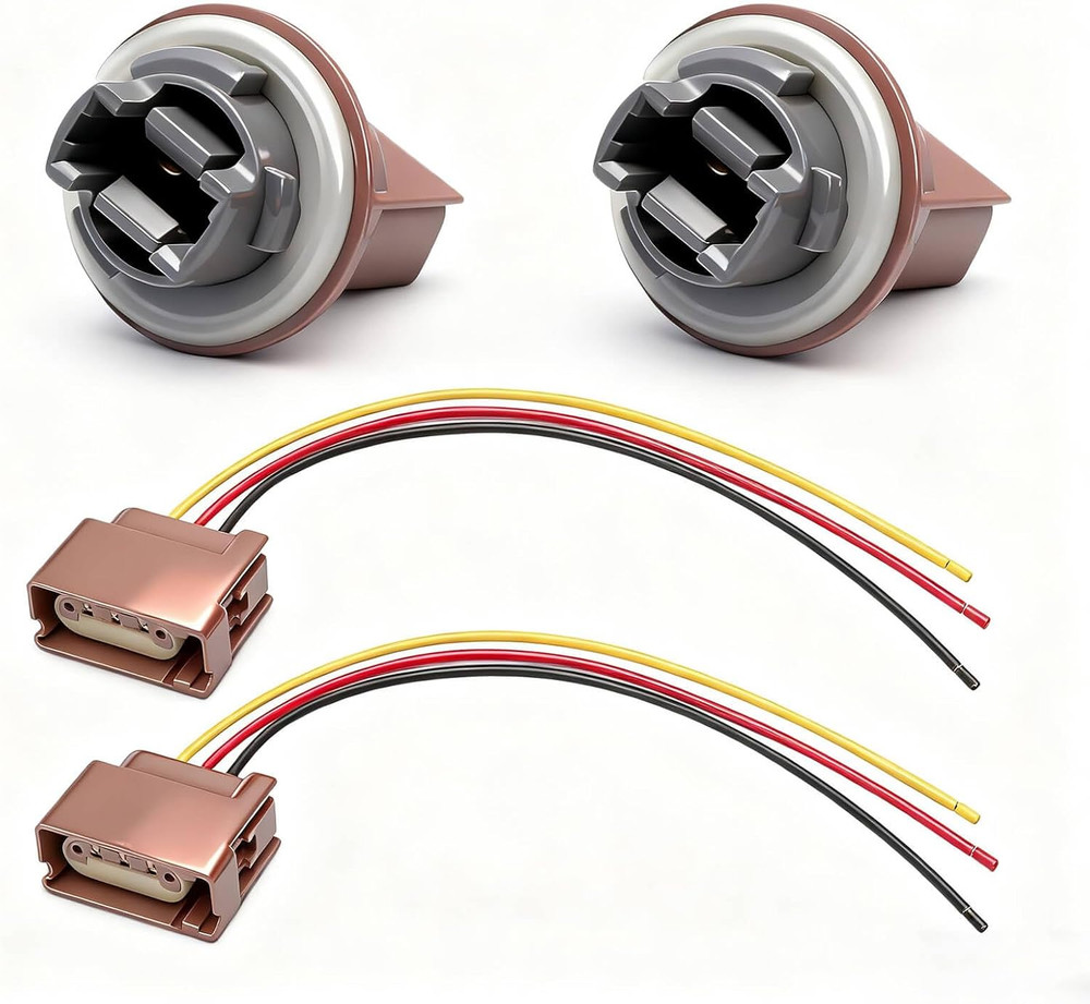 2004-17 F-150 Rear Tail Light Socket Connector 2 PCS–Compatible Replacement