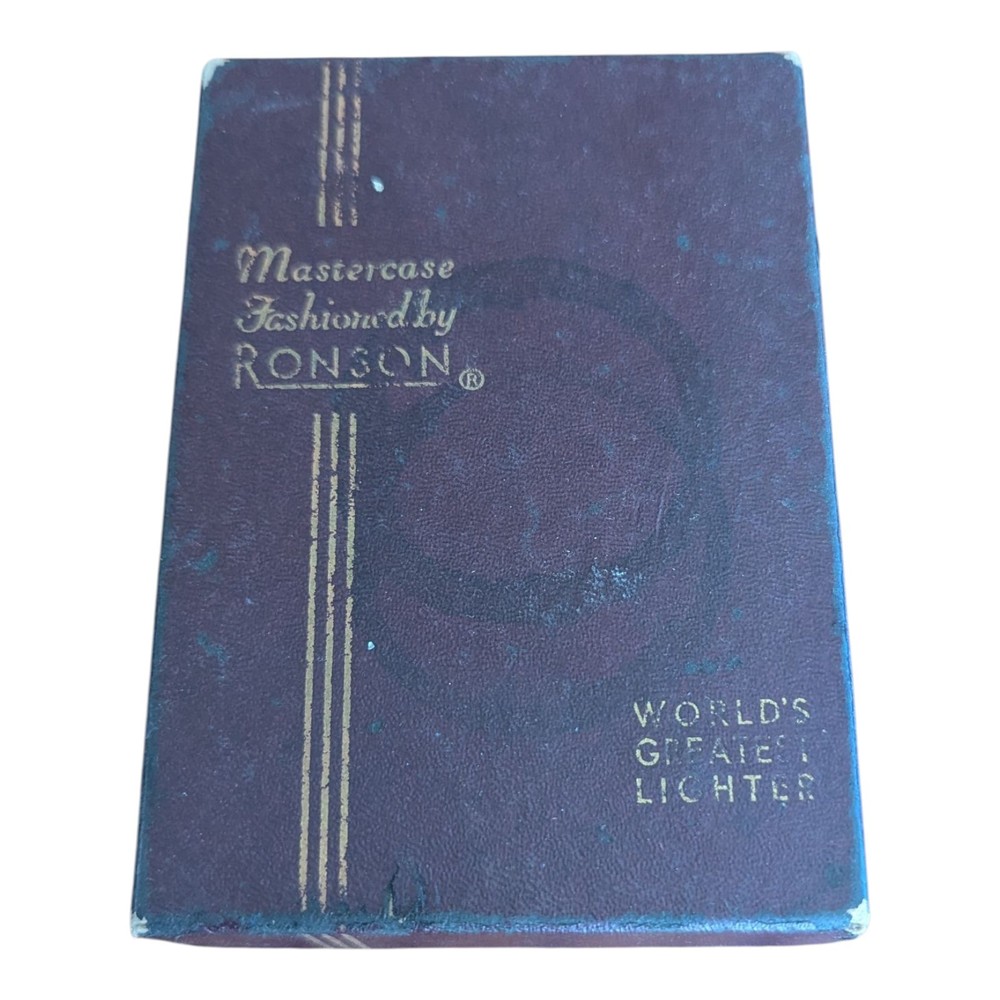 Lighter Cigarette Case Combo Vintage Art Deco Ronson Mastercase Monogram X