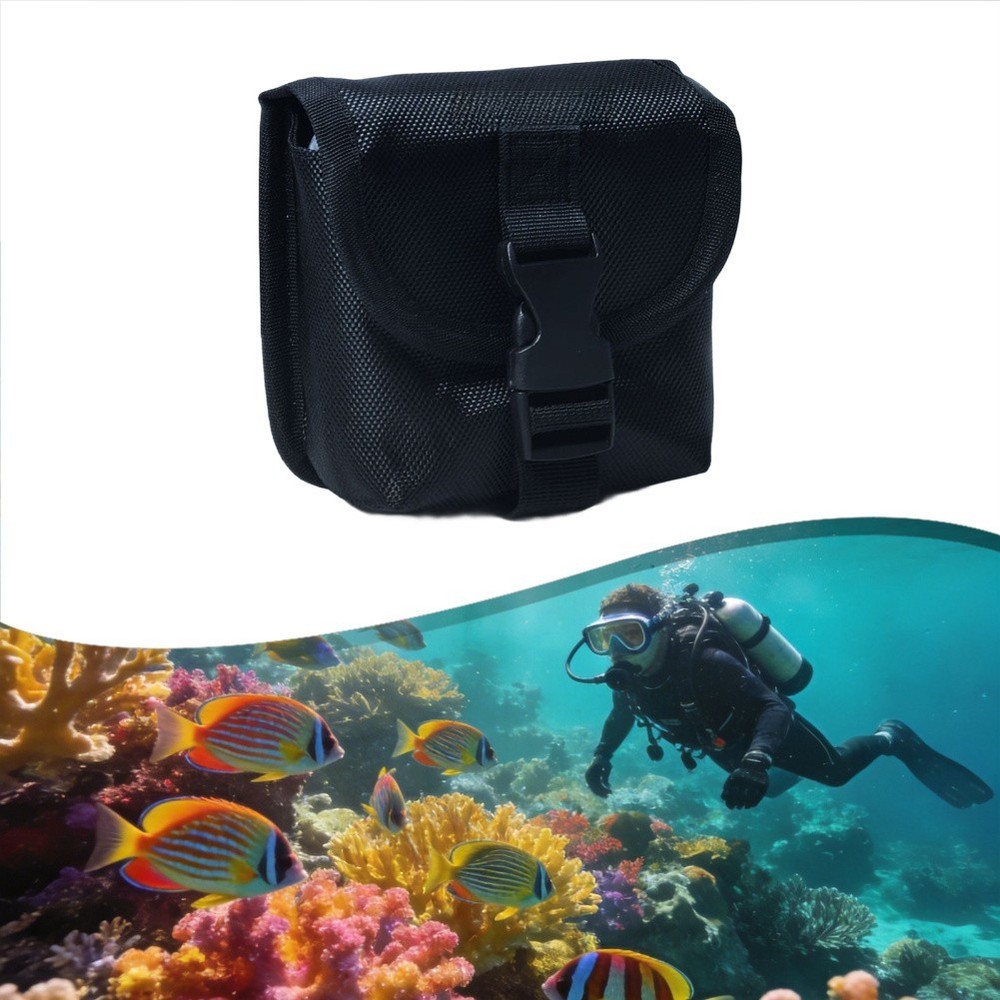 Side Mount Diving Weight Pouch Quick Release Design Fits 0.5-4kg Weights