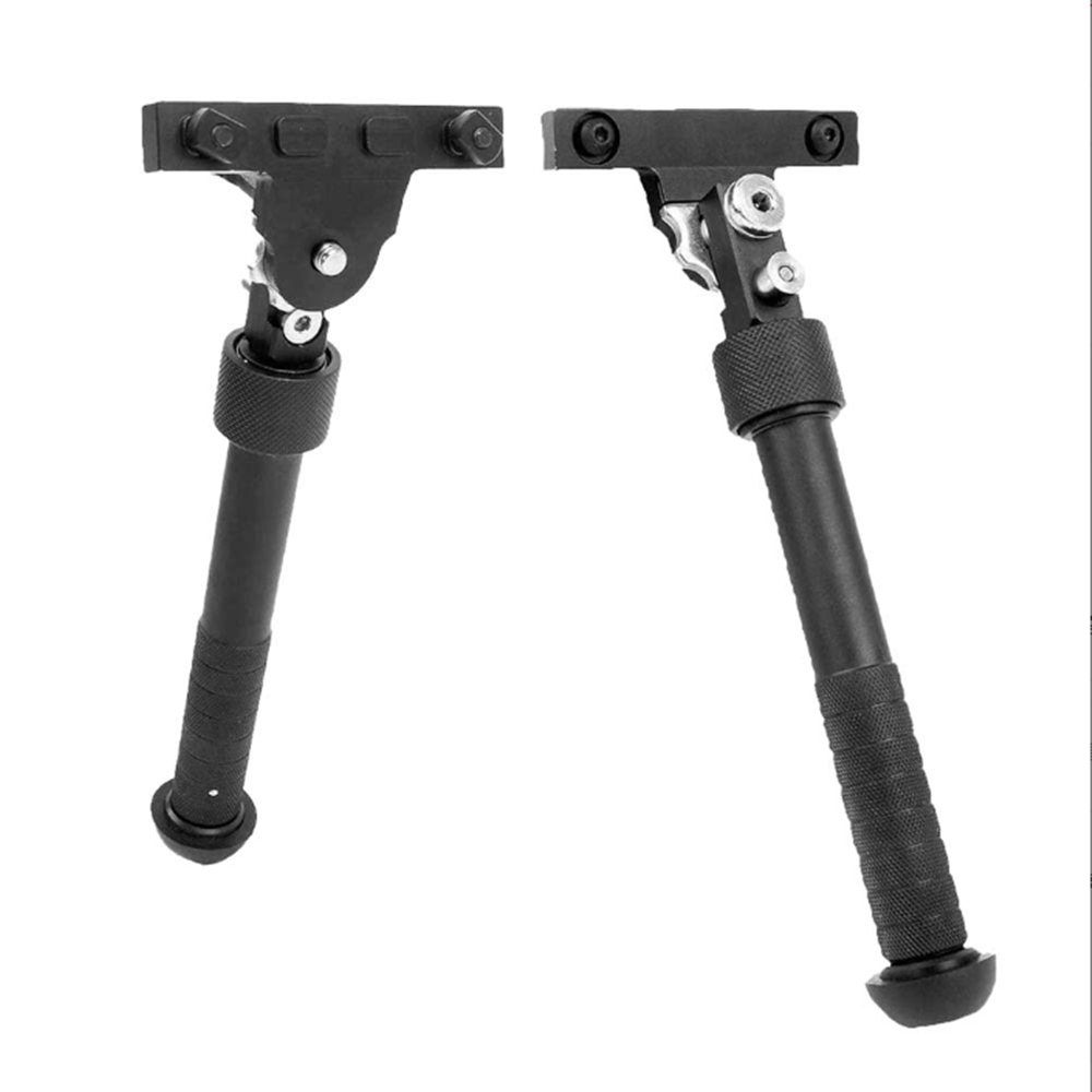Adjustable Mlok Bipod Side Rail Direct Attach Folding Rifle 6.5''-9''Black Bipod