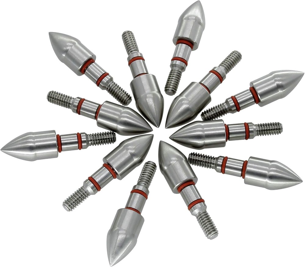 Stainless Steel Archery Field Points, Easy Pull Various OD for 85/100/125/150...