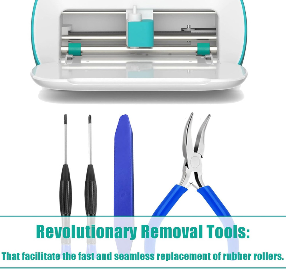 10-Pack Rubber Roller Replacement Set for Cricut Joy Replacement Spare Rubber Ro