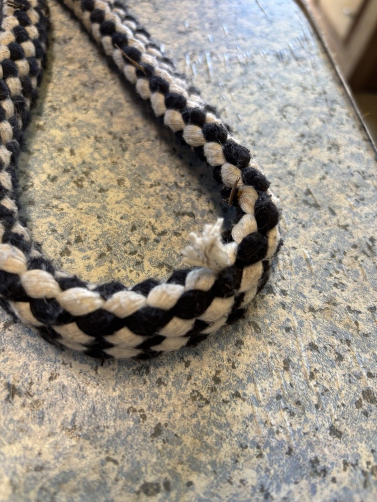 Barrel Reins - Black And White Checkers