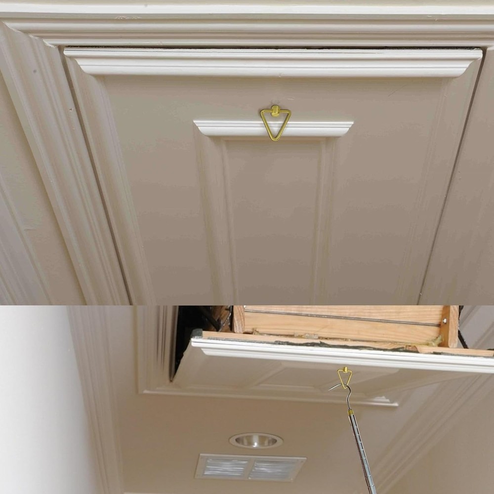 Attic Ladder Pull System Kit,Attic Pull System Hook Set Replacement for Cord ...