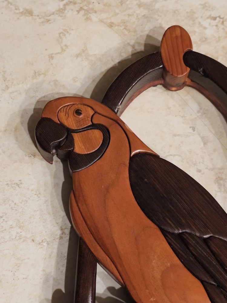 Wooden Parrot Decor
