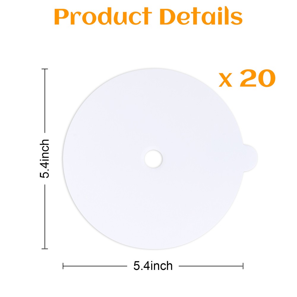 20Pack Disposable Flea Trap Sticky Discs Refill Fits Most Dome Flea Bed Bug Trap