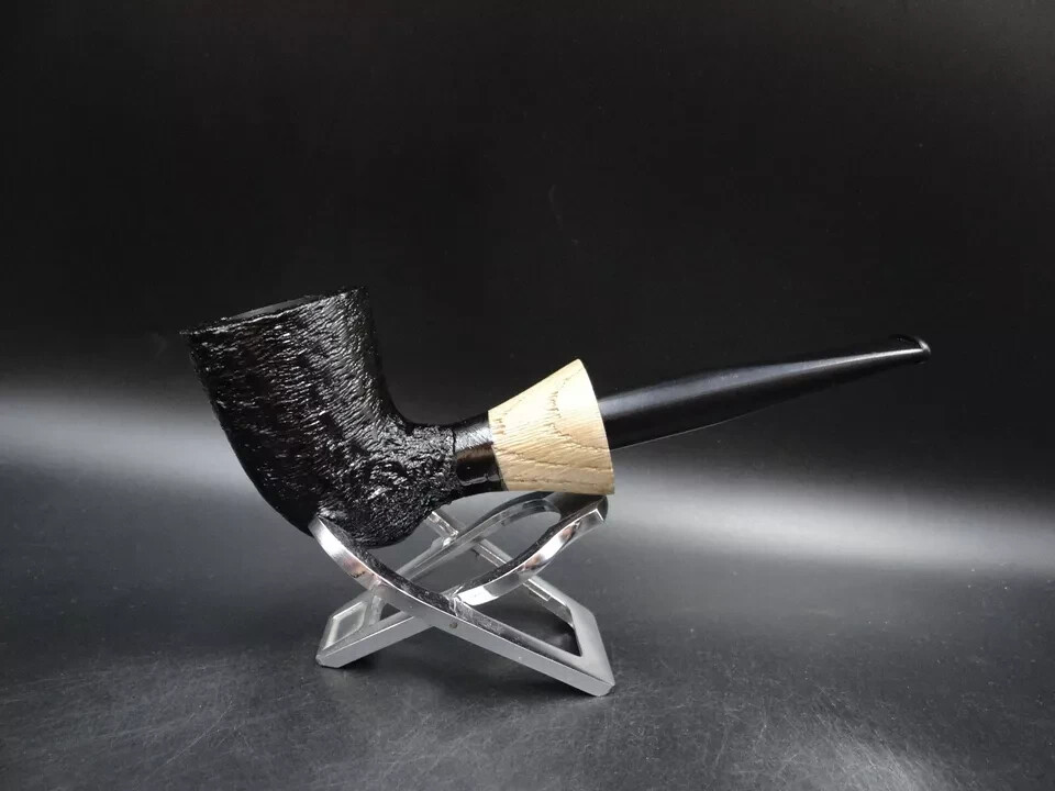 TURKIEWICZ BLACK OAK (MORTA) HAND MADE CALABASH PIPE       78