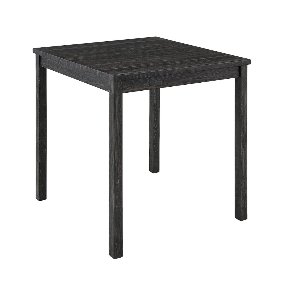 5 Piece Industrial Dining Table Set with 4 Upholstered Bar Stools, Counter He...
