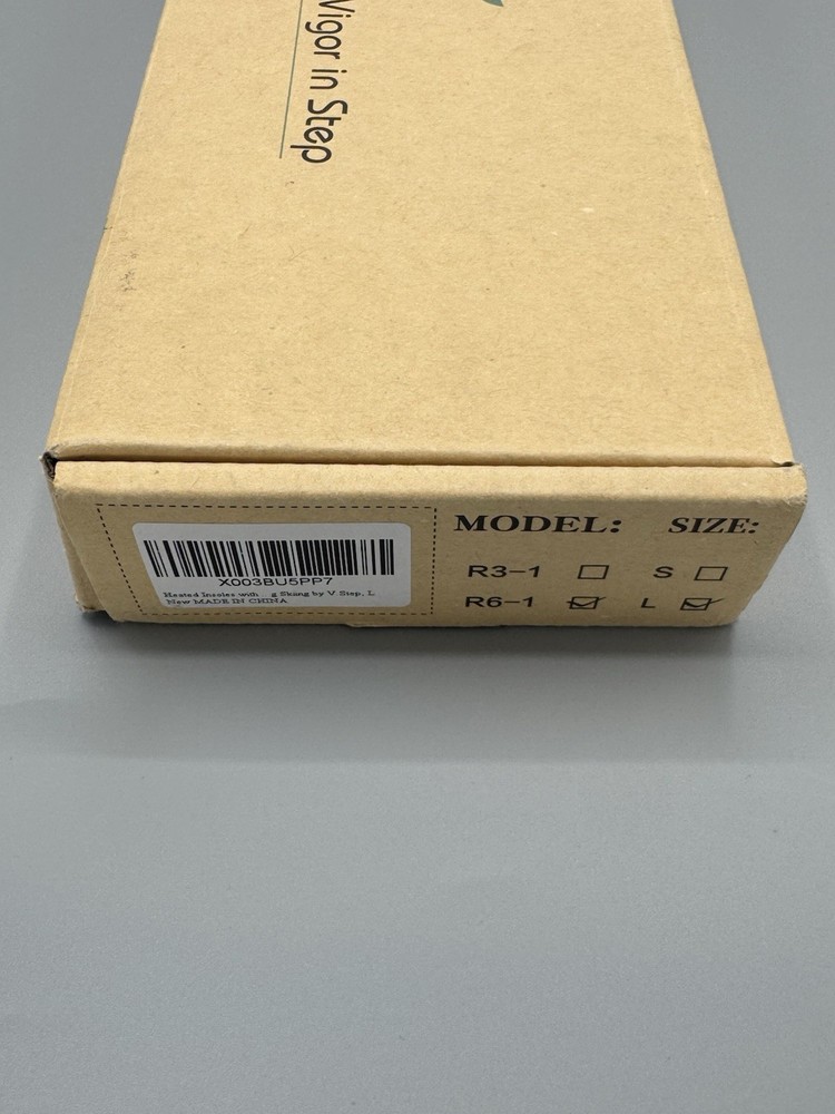 V.Step Heated Chargeable Insoles With Remote Model R6-1 Size Large