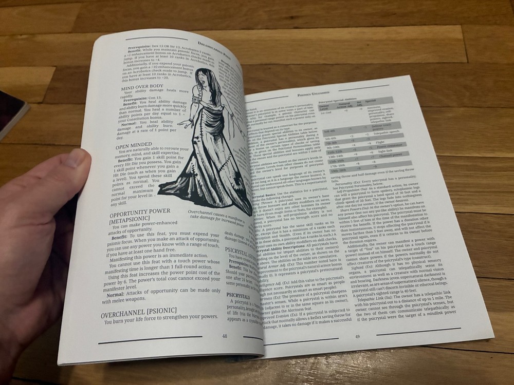 Pathfinder RPG: Psionics Unleashed D&D 3.5 D20