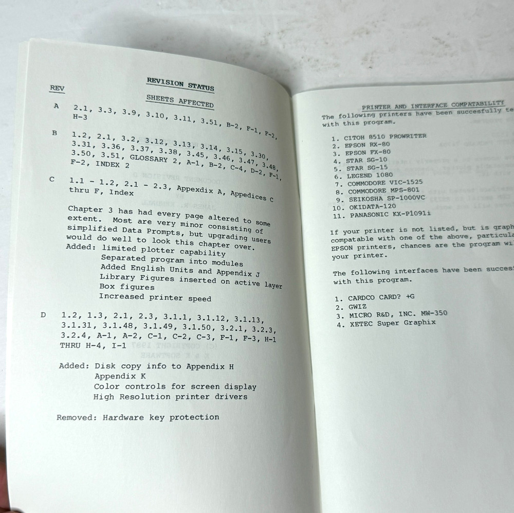 Home Designer CAD for the Commodore 128 ©1987 K&K Software