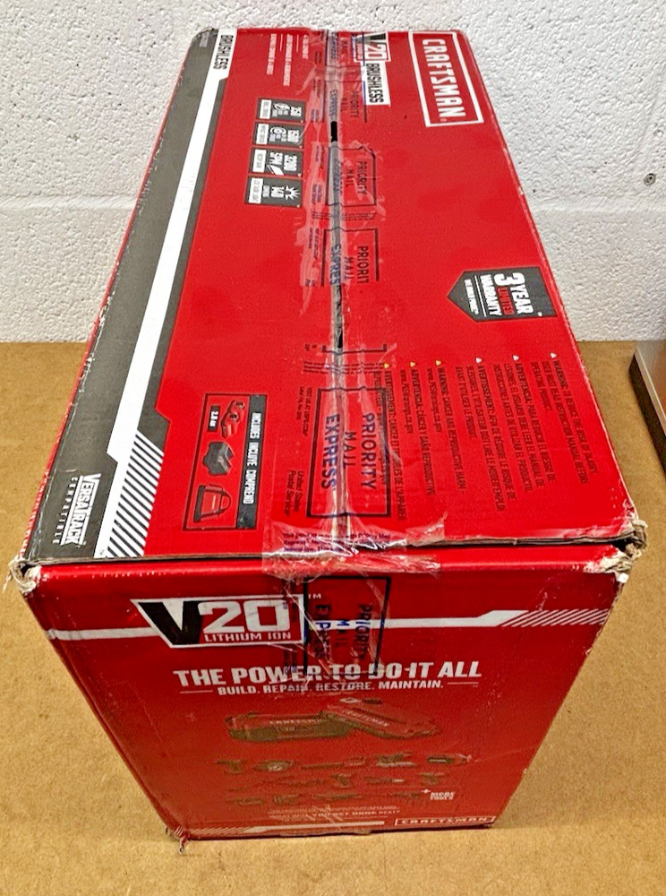 Craftsman V20 Max 4-Tool Power Tool Combo Kit with Soft Case - Black/Red...