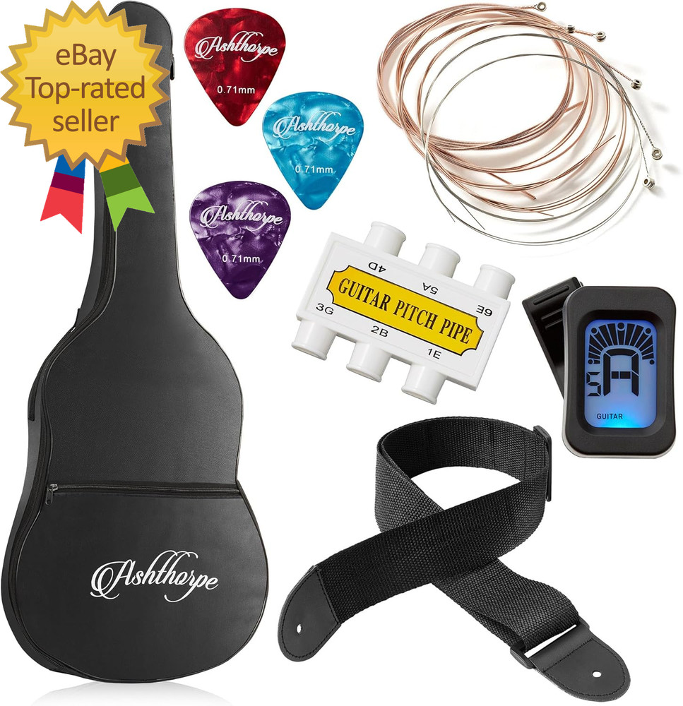 38-Inch Beginner Acoustic Guitar Package Basic Starter Kit W/Gig Bag Strings