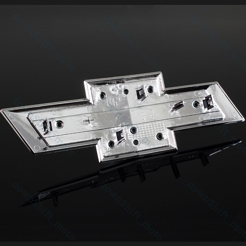 For 2014-2015 GM Chevy Silverado Silver Front Grill & Tailgate Bowtie Emblem New
