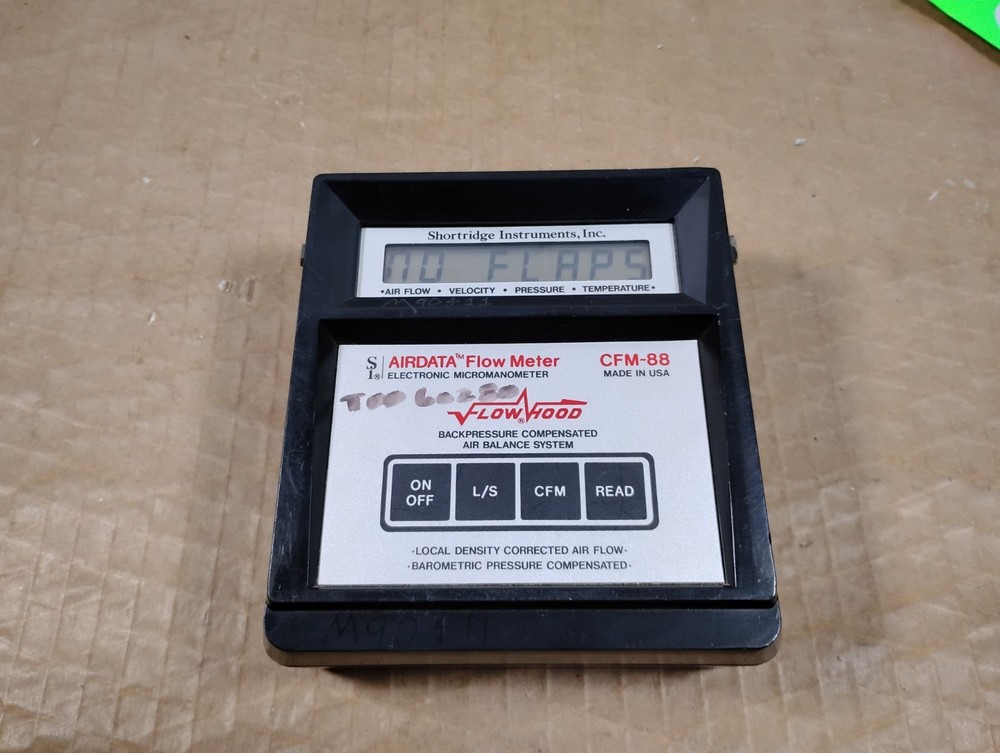 Shortridge Instruments CFM-88 Airdata Flow Meter Electronic Micromanometer